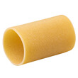 © amza - Very large smooth wide paccheri pasta tube with thin walls and open ends, dry Neapolitan durum wheat pasta, isolated on transparent background