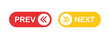 © Meeme - Red and yellow navigation buttons with arrows for previous and next actions