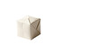 © Moazzam - Origami paper cube sculpture, folded paper geometric block, handmade papercraft object for creative design isolated PNG with Transparent Background