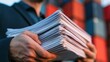 © Best - Hands carrying a shipping document symbolize freight administration, customs compliance, international trade, logistics coordination, and efficient cargo management.