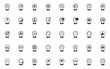 © kornkun - set of location icons, pin, tracking, pointing