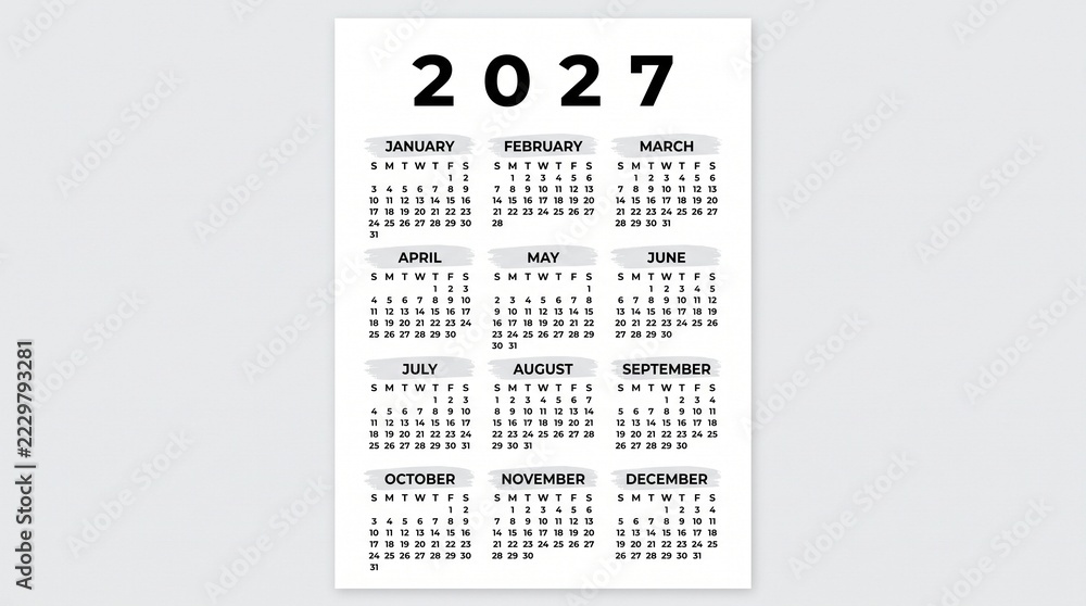 Calendar 2026, calendar 2027 week start Monday corporate design planner ...