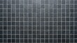 © Настя Шевчук - Seamless grid of small dark charcoal stone tiles with pale gray grout lines, modern architectural surface texture photographed directly from above, consistent square ceramic modules, subtle rough