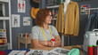 © Krakenimages.com - Woman dressmaker with measuring tape and pincushion bracelet, arms crossed in studio; creative pride.