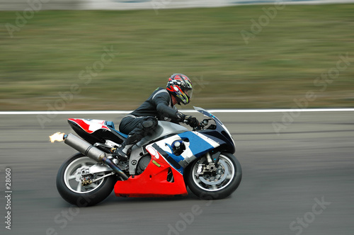 fast racing motorbike