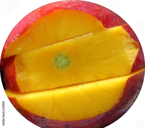 juicy red mango photo