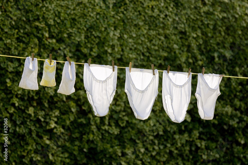 linge blanc au grand vent photo