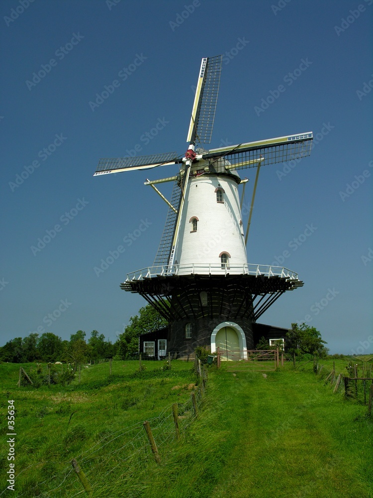 historical dutch windmill