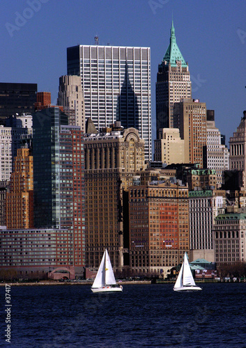 sailing in new york harbor #37417
