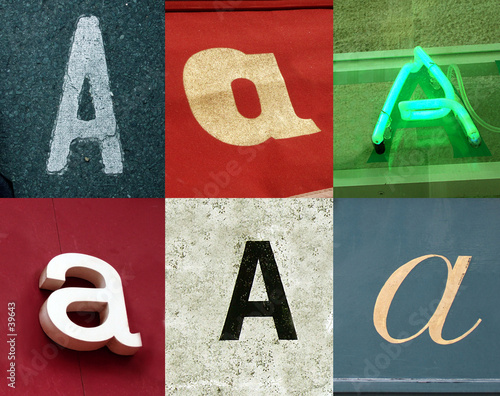 alphabet urbain, lettre a