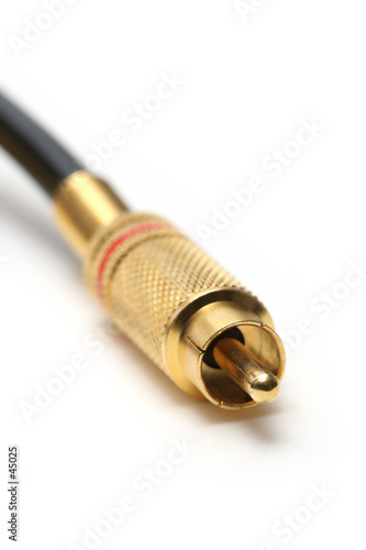 gold plated rca audio jack
