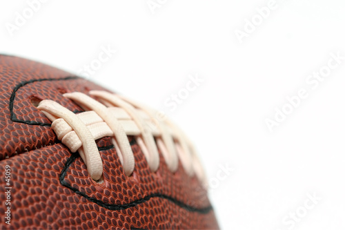 american football macro over white
