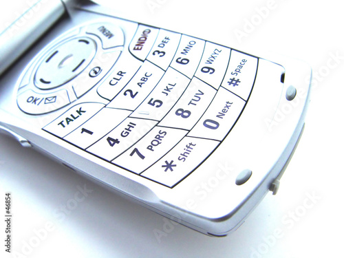cellular phone keypad