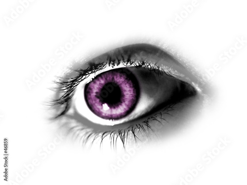 purple eye