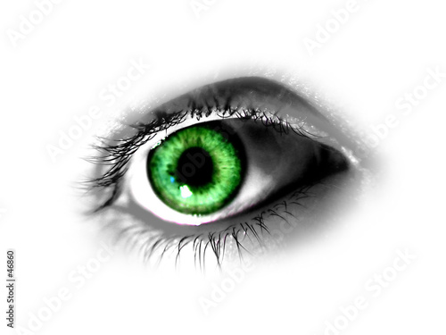 abstract green eye