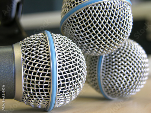 three microphones