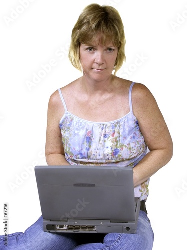 woman working