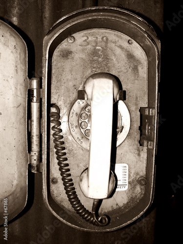 grungy old telephone photo