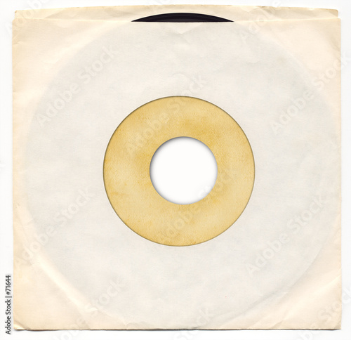45rpm vinyl record in sleeve