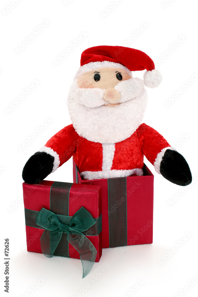 santa in a box santa in a box