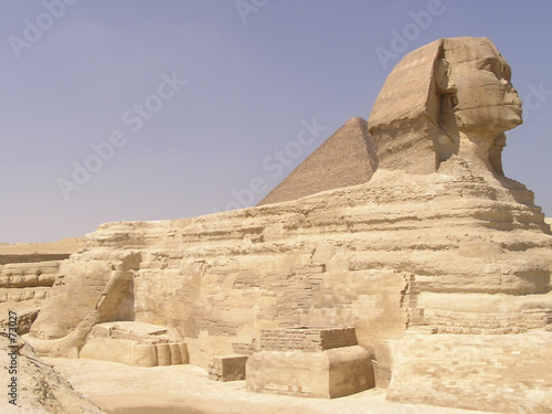 sphinx  profile, Cairo, Egypt