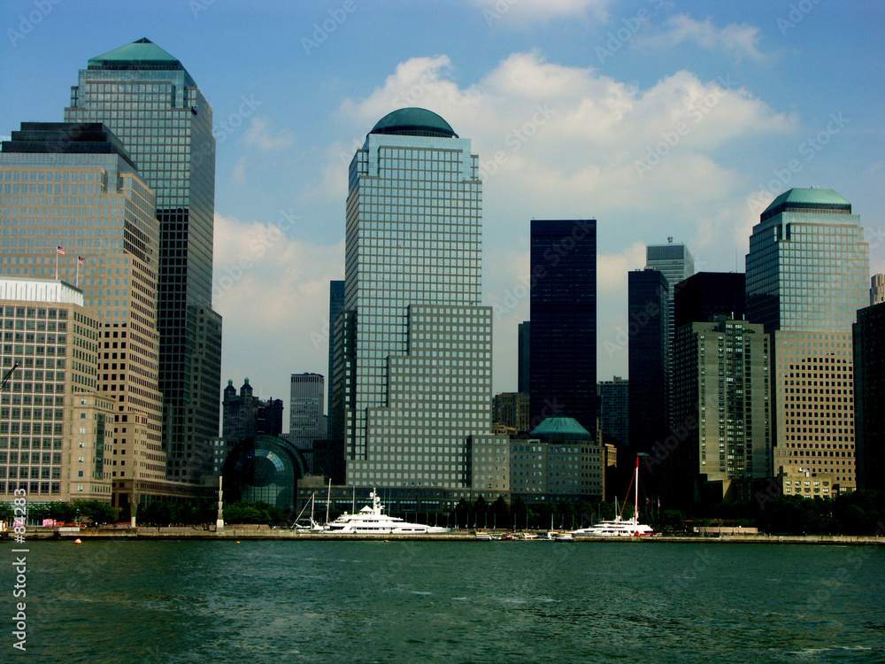 Fototapeta premium financial district new york