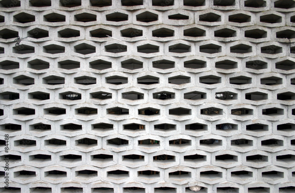 open-work concrete wall open-work concrete wall