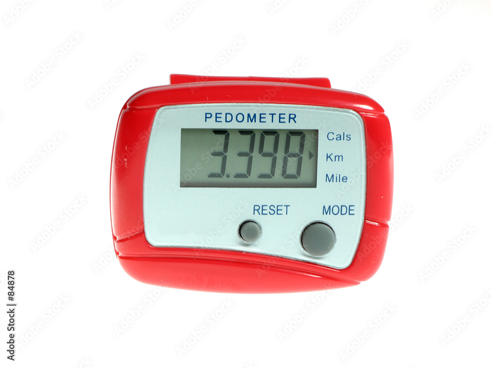 red pedometer red pedometer