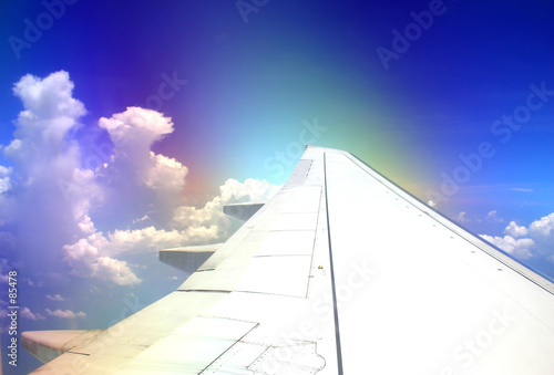 arcoiris desde un avion