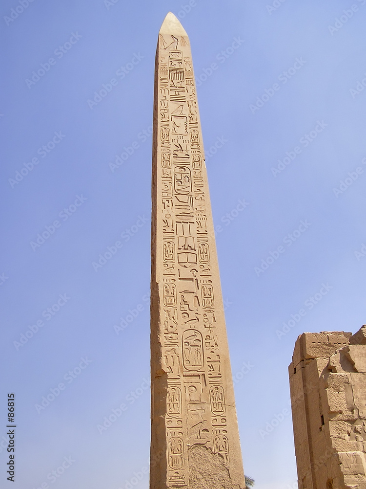 obelisk  in Karnak, Egypt