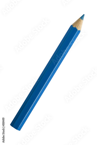 a blue pencil photo
