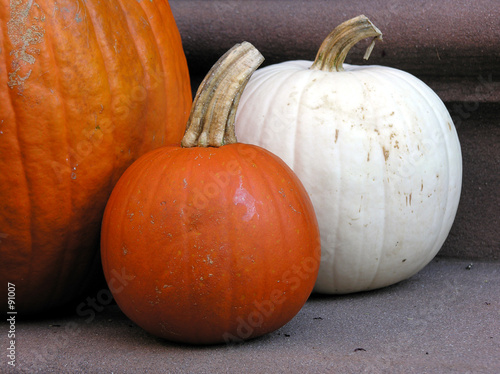 three pumpkins