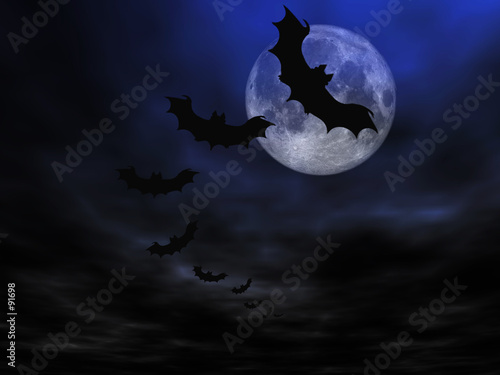 halloween background, flying bats