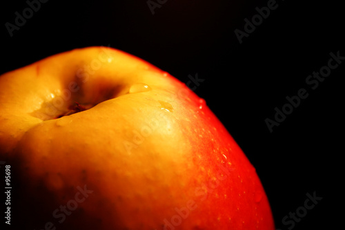 close-up of an apple