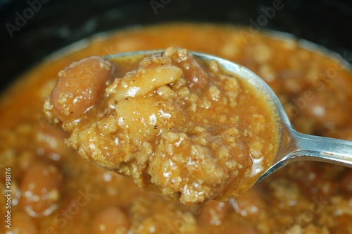 spoon of chili