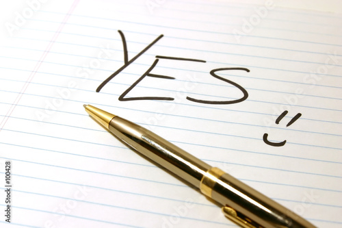 yes - notepad & pen