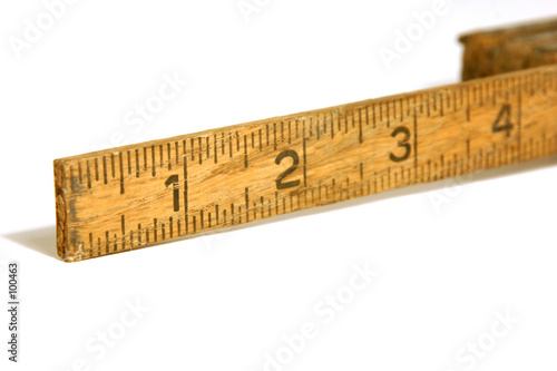 close up on an old measuring tape / ruler