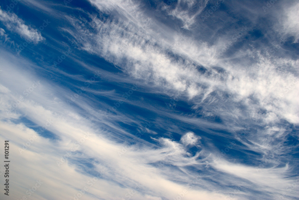 Quadro em tela fleecy clouds