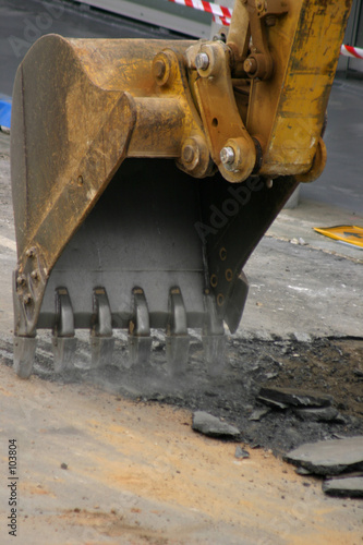 roadwork - digging up the road