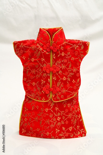 red chinese cheong sam