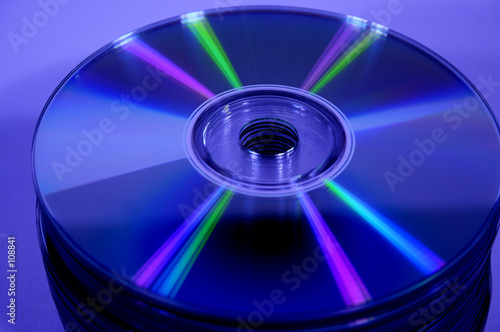 pile of blue cd's
