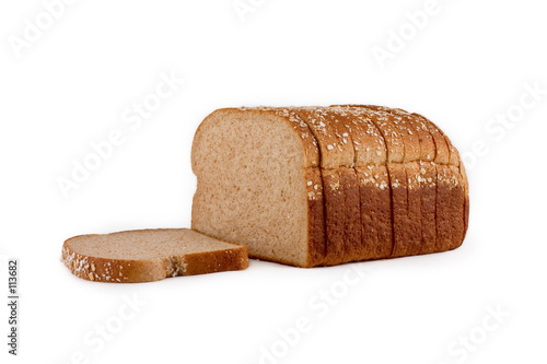isolated loaf of bread