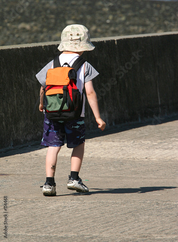  a child walking alone