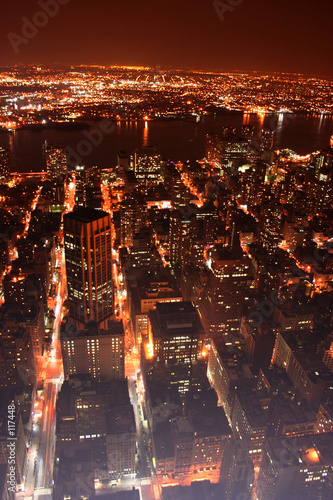 new york city (nyc) manhatten bei nacht