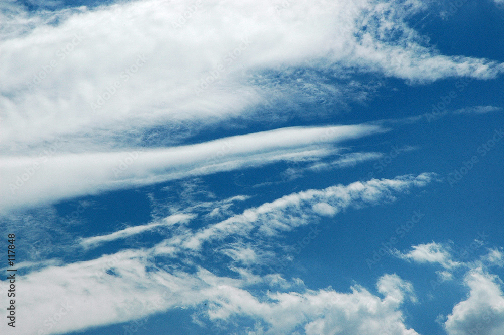 Obraz premium ciel bleu et nuages blancs