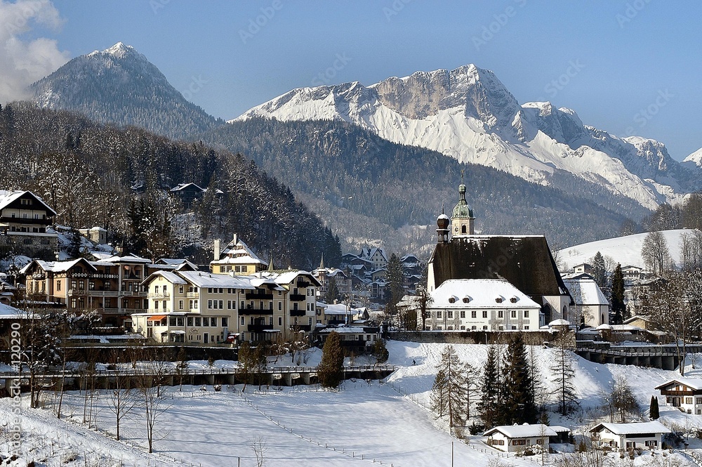 Fotografie berchtesgaden mit untersberg