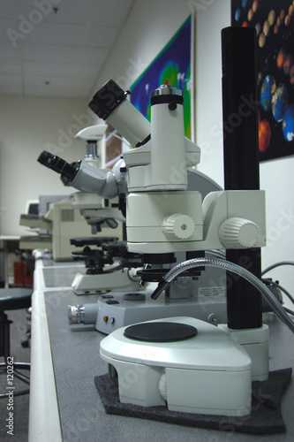 microscopes in the lab