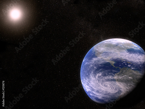 Fototapeta Naklejka Na Ścianę i Meble -  earth in the universe