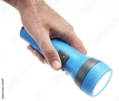 hand holding torch