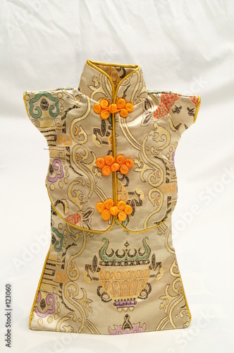 gold chinese cheong sam